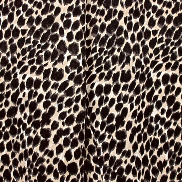 J. Crew Pants Leopard Print Pull-on Tapered Leg Side Pocket Elastic Waist Sz 12 - Picture 3 of 6